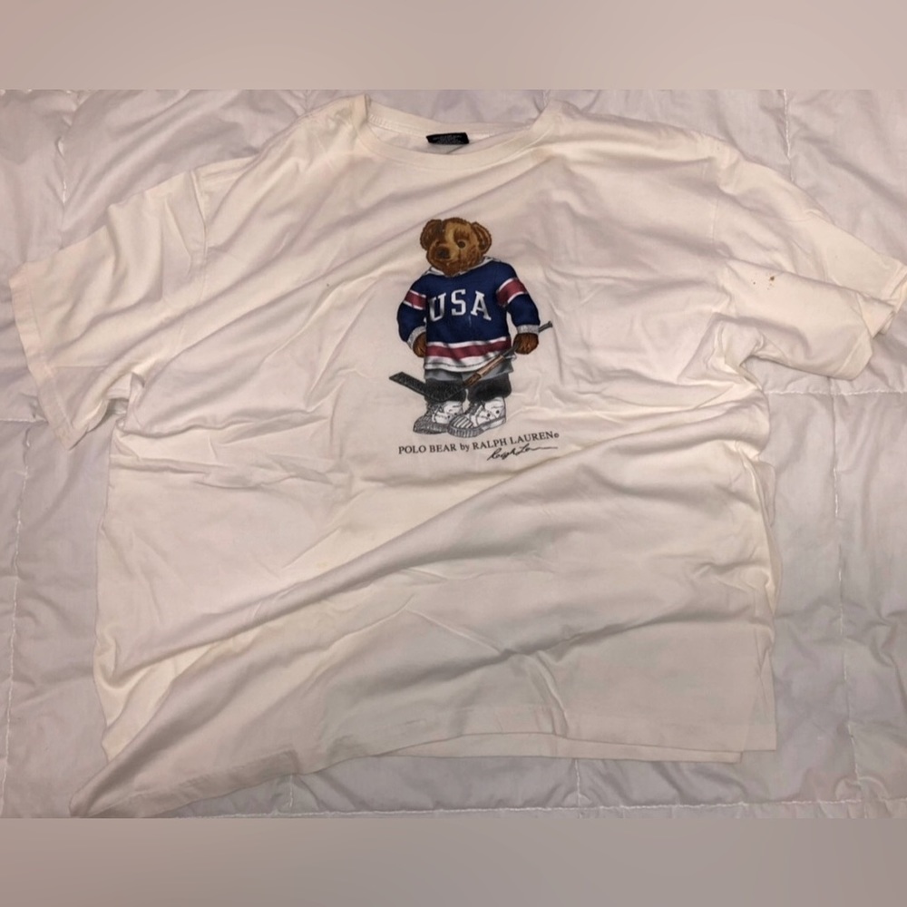 POLO RALPH LAUREN x “POLO BEAR” HOCKEY VINTAGE TEE